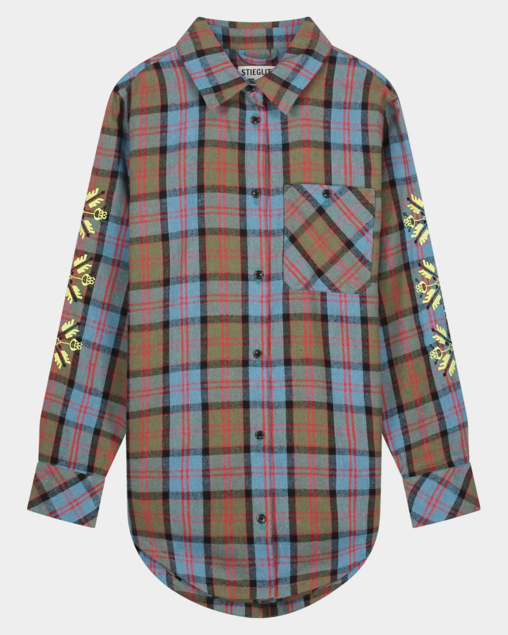 STIEGLITZ Caiden Blouse | Blue^DAMES Longsleeves, Blouses & Pullis