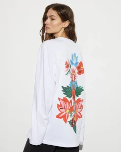 STIEGLITZ Chessa Wide Skate Longsleeve | White^DAMES Longsleeves, Blouses & Pullis