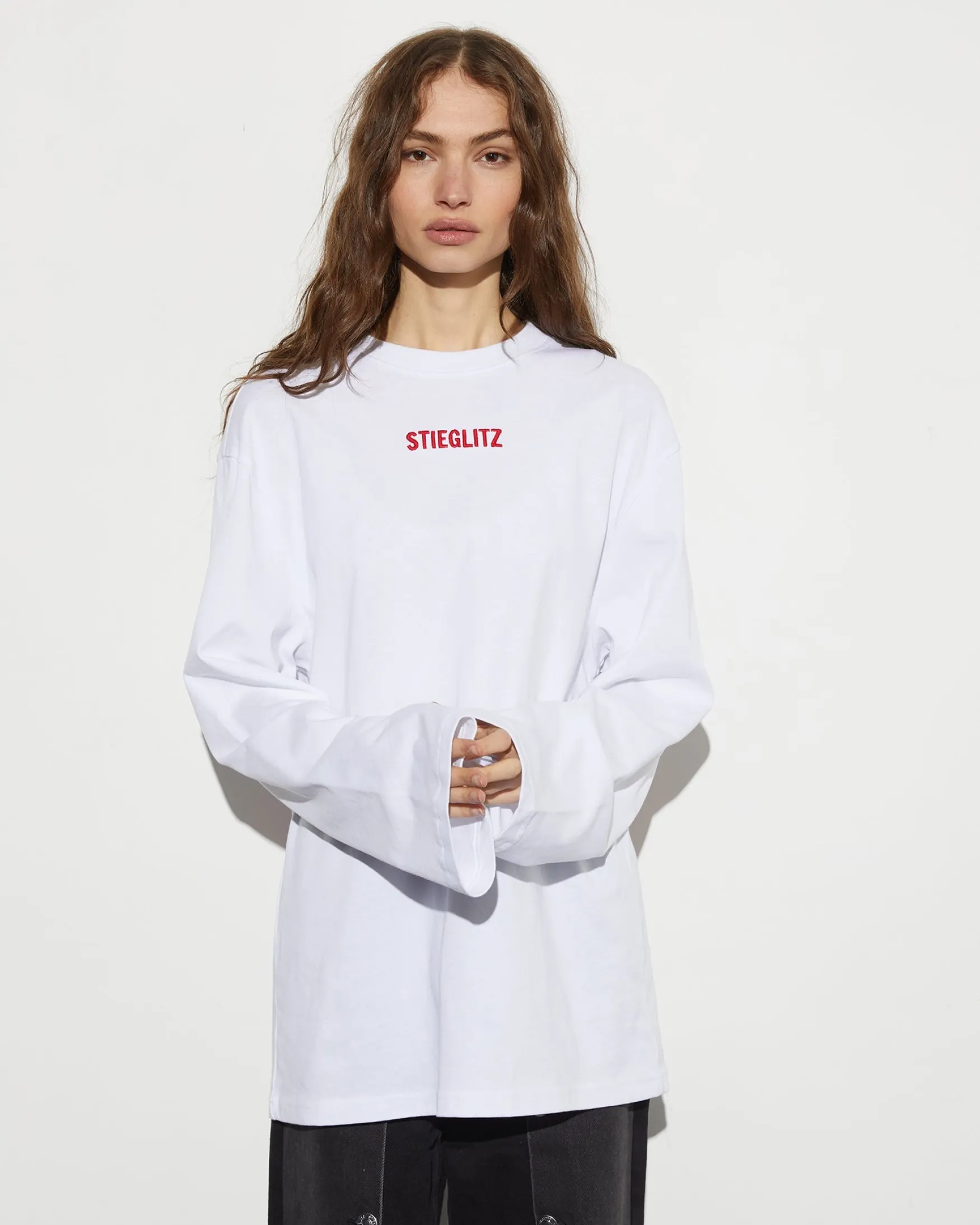 STIEGLITZ Chessa Wide Skate Longsleeve | White^DAMES Longsleeves, Blouses & Pullis