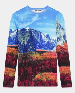 STIEGLITZ Dusa Longsleeve Top | Blue^DAMES Longsleeves, Blouses & Pullis