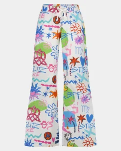 STIEGLITZ Friends Linnen Palazzo | White^DAMES Broeken