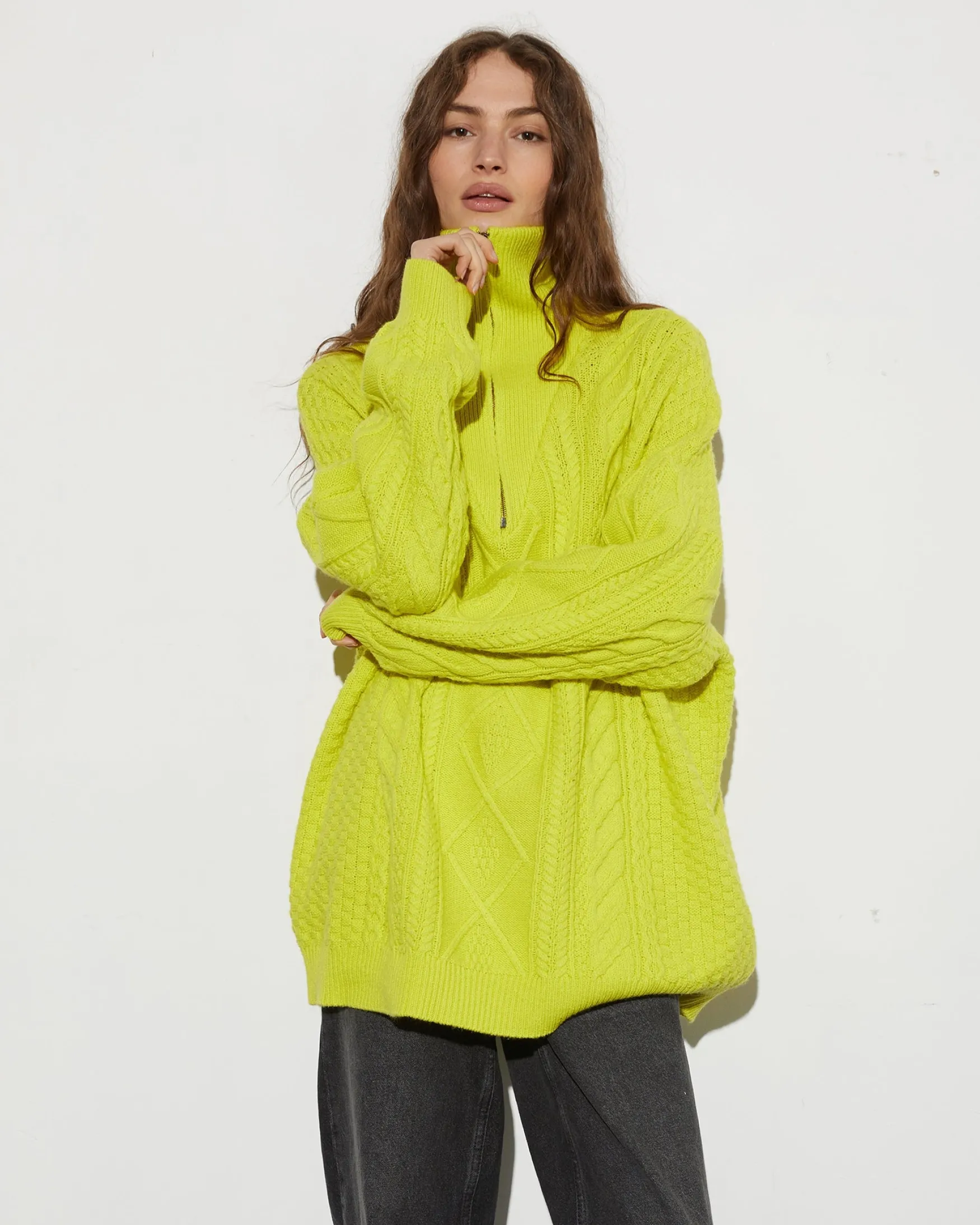 STIEGLITZ Larena Jumper | Green^DAMES Knitwear