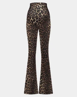 STIEGLITZ Leopard Maternity Flared Broek | Brown^DAMES Broeken