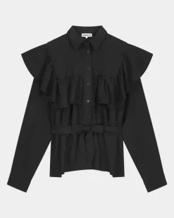 STIEGLITZ Matia Blouse | Black^DAMES Longsleeves, Blouses & Pullis