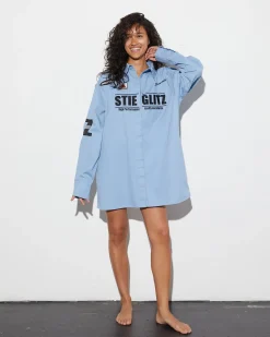 STIEGLITZ Reza Blouse | Blue^DAMES Longsleeves, Blouses & Pullis